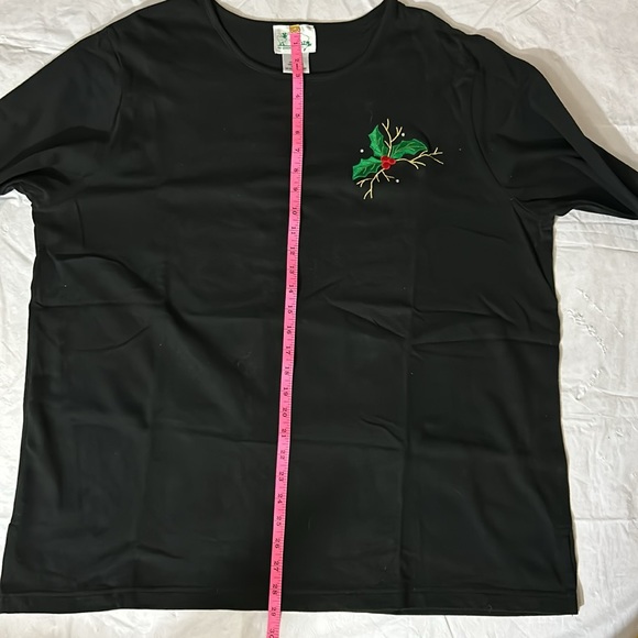 The Quacker Factory Christmas Themed long sleeve sh shirt Size 2X - Picture 6 of 7